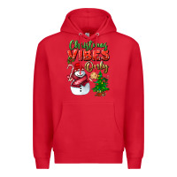 Red christmas vibes only Premium Hoodie - BundleAndBundleShop