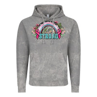 Cloud Rock Strong Cancer rainbow Cancer Awareness Vintage Hoodie - HowdyJamesFarm