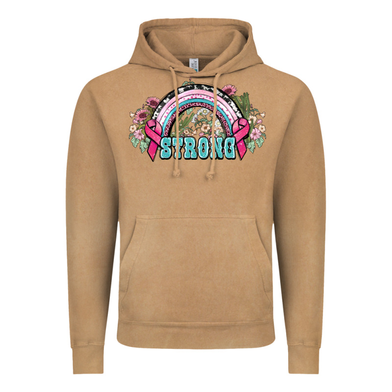 Strong Cancer Rainbow Cancer Awareness Vintage Hoodie by HowdyJamesFarm | Teevron