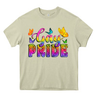 Mossy Gay Pride With Butterfly Heavy Core Tee - BundleAndBundleShop