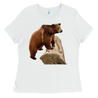 White California Grizzly Bear Ladies Tee - RanaPortraitStore