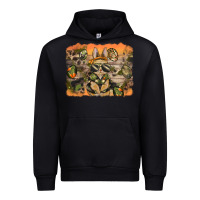 Black camouflage bunny background Urban Hoodie - BarkalooDesign