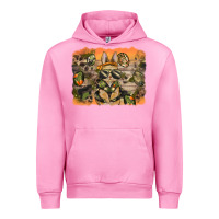 Fuchsia Pink camouflage bunny background Urban Hoodie - BarkalooDesign