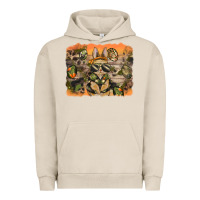 Pigment French Oak camouflage bunny background Urban Hoodie - BarkalooDesign