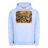 Pigment Grape Ice camouflage bunny background Urban Hoodie - BarkalooDesign