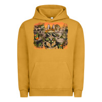 Pigment Peanut Butter camouflage bunny background Urban Hoodie - BarkalooDesign