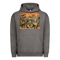 Pigment Tornado camouflage bunny background Urban Hoodie - BarkalooDesign