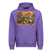 Tulip camouflage bunny background Urban Hoodie - BarkalooDesign