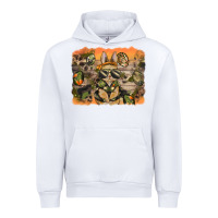 White camouflage bunny background Urban Hoodie - BarkalooDesign