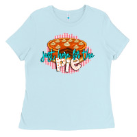 Baby Blue Just Here For The Pie Ladies Tee - LillyAllenDesigns