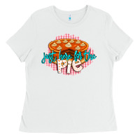 White Just Here For The Pie Ladies Tee - LillyAllenDesigns