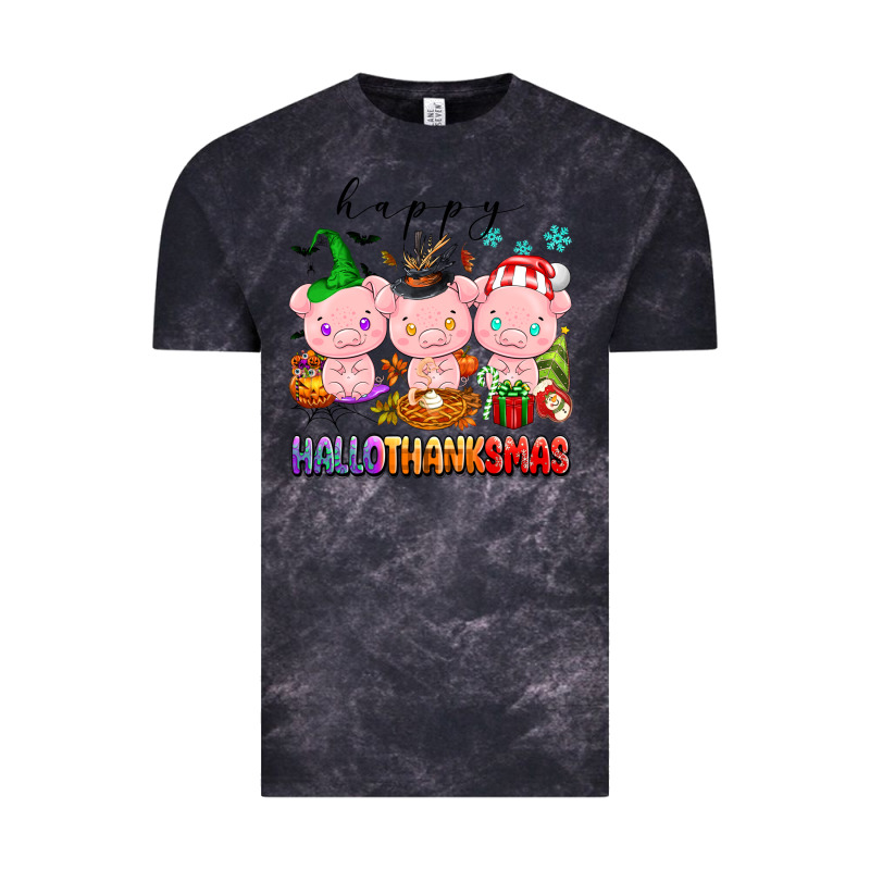 Happy Hallothanksmas Pigs Vintage Tee by texasbilliewilder | Teevron