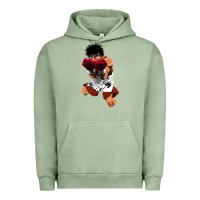 Pigment Oil Green ippo makunouchi Urban Hoodie - lanVoArt