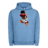 Pigment Pebble Blue ippo makunouchi Urban Hoodie - lanVoArt