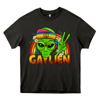 Asphalt Gaylien LGBTQ Pride Heavy Core Tee - BundleAndBundleShop