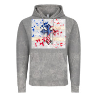 Cloud Rock 4th of july flag cross Vintage Hoodie - TumblerDesignByShophia