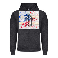 Vintage Black 4th of july flag cross Vintage Hoodie - TumblerDesignByShophia