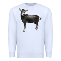 White Alpine Goat Premium Sweatshirt - LillyAllenDesigns