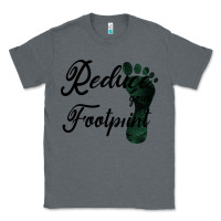 Charcoal Heather Climate Change Reduce Your Carbon Footprint Gift Classic Tee - Bettercallsaul