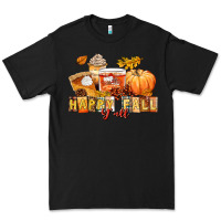 Black happy fall y'all Premium Tee - LillyAllenDesigns
