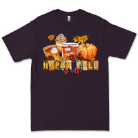 Plum happy fall y'all Premium Tee - LillyAllenDesigns
