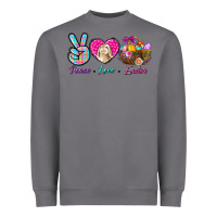 Storm Peace Love Easter Heavyweight Sweatshirt - BundleAndBundleShop