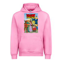Fuchsia Pink drawn together Urban Hoodie - lanVoArt