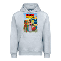 Heather Grey drawn together Urban Hoodie - lanVoArt