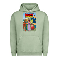 Pigment Oil Green drawn together Urban Hoodie - lanVoArt
