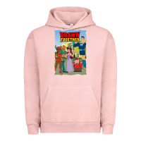 Pigment Salmon drawn together Urban Hoodie - lanVoArt