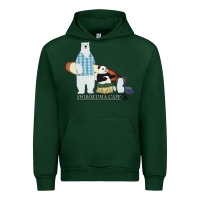 Forest Green shirokuma cafe Urban Hoodie - lanVoArt