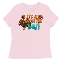 Bubblegum Pink It's All About The Ball Ladies Tee - LillyAllenDesigns