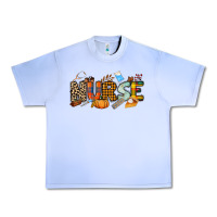 Grape Ice Fall Nurse Urban Heavy Tee - NancyCooperArtShop