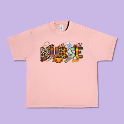 Fall Nurse Urban Heavy Tee Designed By Nancycooperartshop