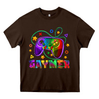 Chocolate Brown Western Gaymer Heavy Core Tee - BundleAndBundleShop