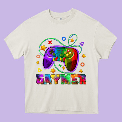 Western Gaymer Heavy Core Tee Designed By Bundleandbundleshop