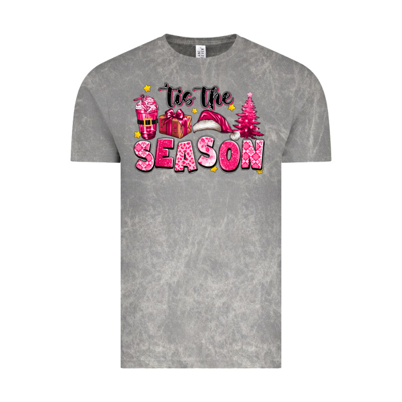 Pink 'tis The Season Christmas Vintage Tee by texasbilliewilder | Teevron