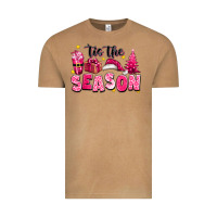 Vintage Camel Pink 'tis the season Christmas Vintage Tee - texasbilliewilder