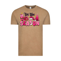 Vintage Coffee Pink 'tis the season Christmas Vintage Tee - texasbilliewilder