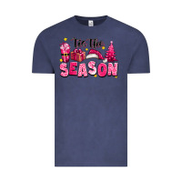 Vintage Denim Pink 'tis the season Christmas Vintage Tee - texasbilliewilder