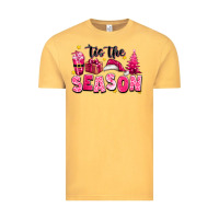 Vintage Mustard Pink 'tis the season Christmas Vintage Tee - texasbilliewilder