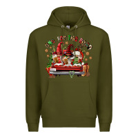 Army Green one for the road coffee Premium Hoodie - FaDigitalArtStudio