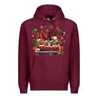 Burgundy one for the road coffee Premium Hoodie - FaDigitalArtStudio