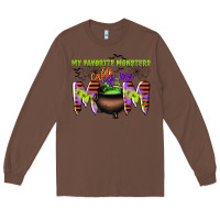 Chestnut my favorite monsters calls me mom Long Sleeve Tee - CowGirlArtShop