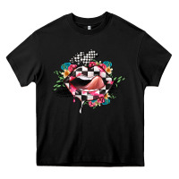 Black race lip Heavy Core Tee - JahusDesignShop
