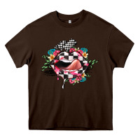 Chocolate Brown race lip Heavy Core Tee - JahusDesignShop