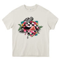 Cream race lip Heavy Core Tee - JahusDesignShop