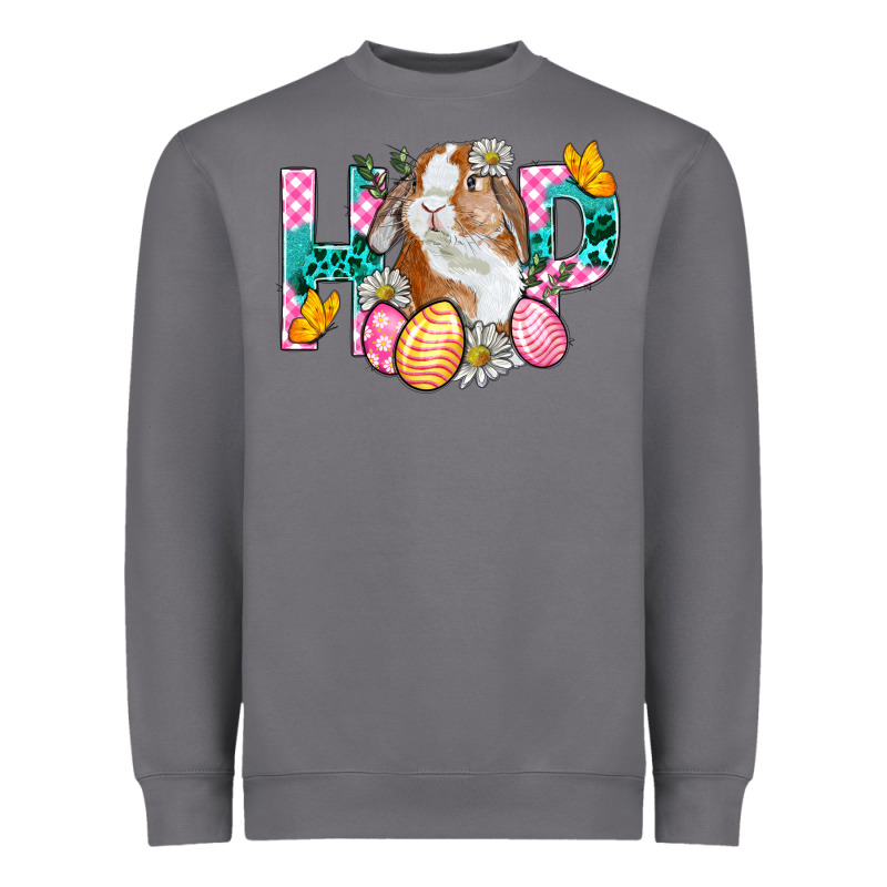 Hop Bunny Easter Heavyweight Sweatshirt by BundleAndBundleShop | Teevron