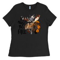 Black It Moose Be Fall Ladies Tee - LillyAllenDesigns