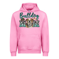 Fuchsia Pink bulldog mom Urban Hoodie - BarkalooDesign